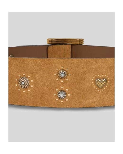 Etro Brown Studded Belt