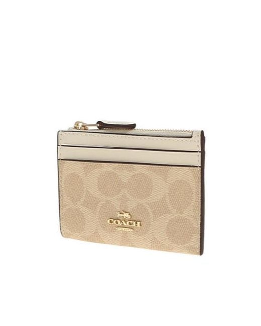 COACH Natural Mini Skinny Id Case