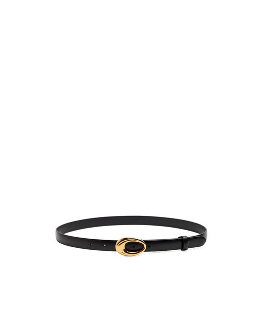 Khaite White Olivia Leather Belt