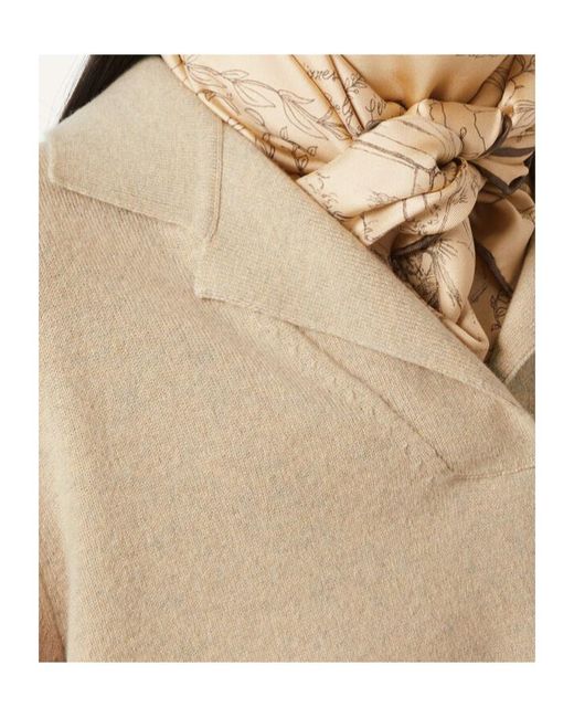 Loro Piana Natural Arona Knitted Polo Shirt