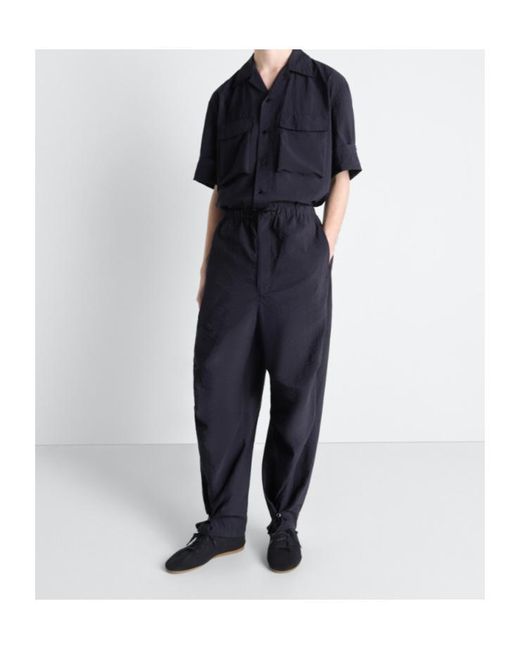 Lemaire Blue Parachute Pants for men