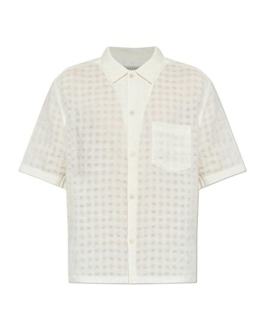 AllSaints White Aubrey Short-Sleeve Hawaiian Shirt for men
