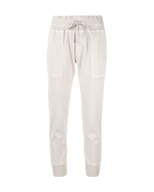 James Perse White Drawstring Waist Trousers