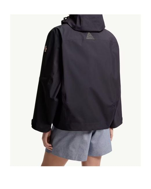 Moncler Blue Grenoble Santec Hooded Performance Jacket