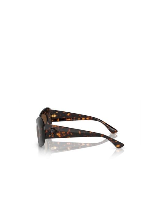 Versace White Eyewear Oval-Frame Sunglasses