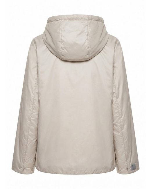 Max Mara White Long-Sleeved Padded Jacket