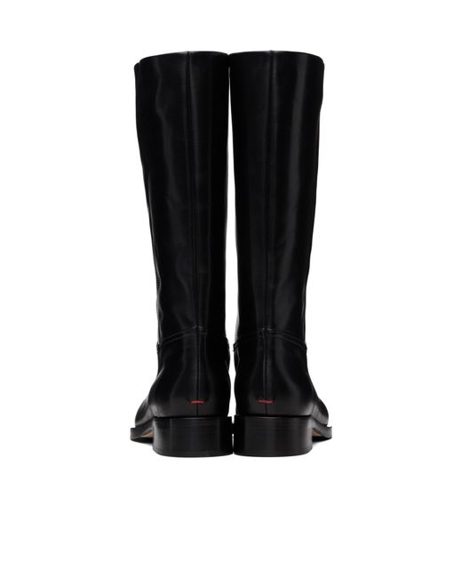 Aeyde Black Theo Leather Boots