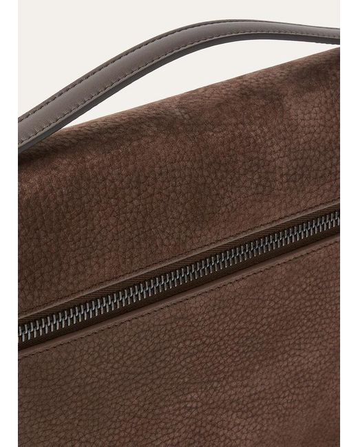 Loro Piana Brown Extra Pouch L29 for men