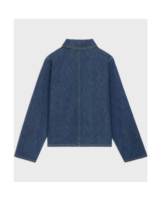Céline Blue Quater Zip Shirt
