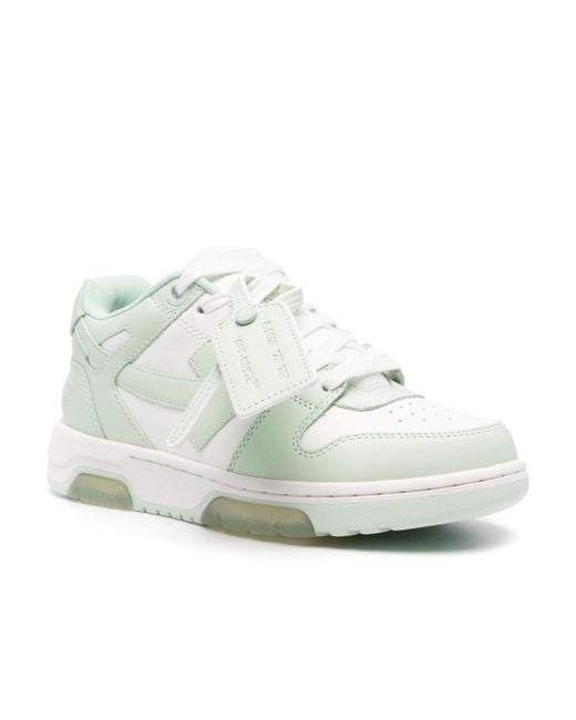 Off-White c/o Virgil Abloh Green Out Of Office Lace-Up Sneakers