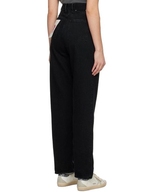Golden Goose Deluxe Brand Black Star Embellished Wide Leg Jeans