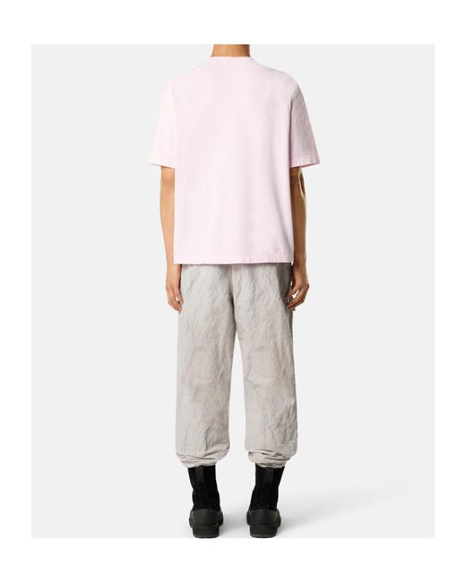 Stone Island Pink Regular-Fit Short-Sleeve T-Shirt With Compass Patch for men