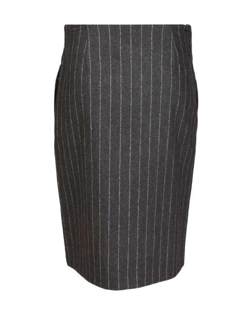 Loulou de Saison Gray Mason Wrap Skirt