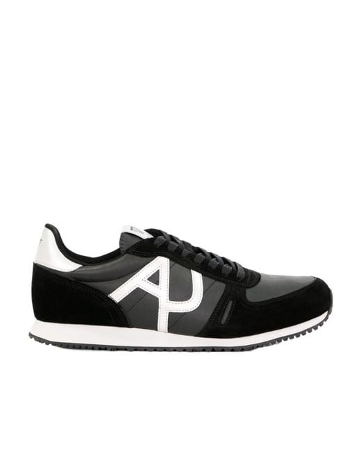 Armani Jeans Black Casual Sports Shoes for men