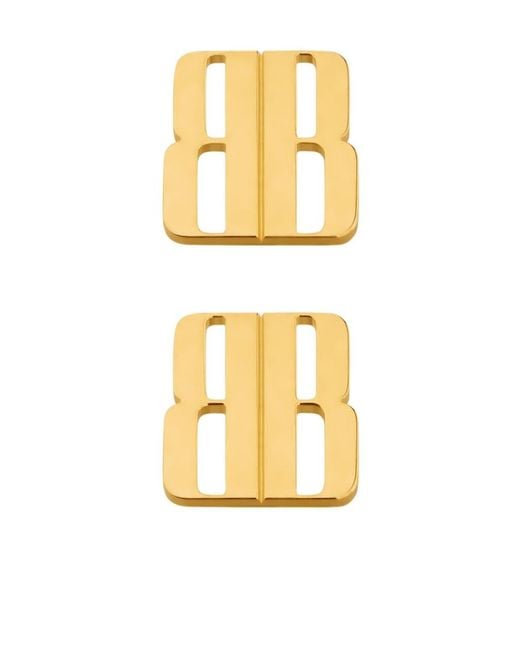Balenciaga Metallic Nano Stud Earrings