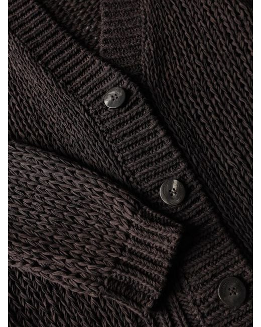 Roberto Collina Black Button-Fastening Cardigan