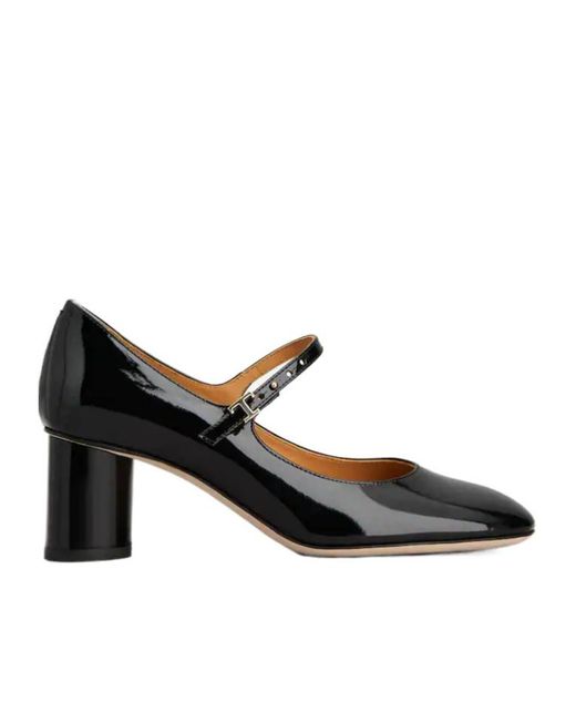 Tod's Black Buckle-Strap Pumps