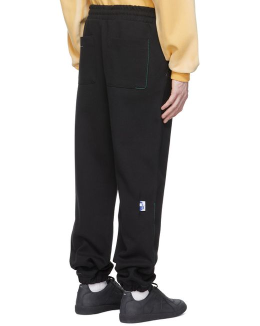 Adererror Black Logo Sweatpants for men