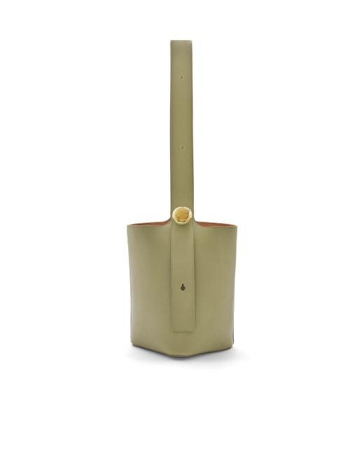 Loewe Green Medium Pebble Bucket