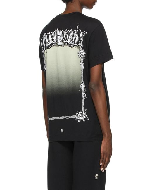 Givenchy Black Graphic Print T-Shirt