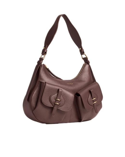 Coccinelle Brown Medium Mavery Pocket Shoulder Bag