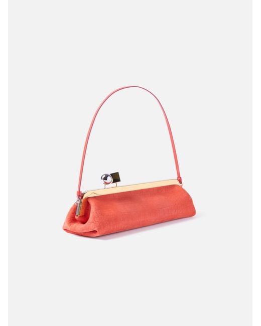 Jacquemus Red La Pochette Salon Clutch Bag
