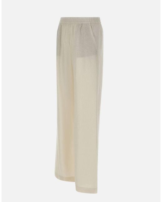 Eleventy Natural Palazzo Pants