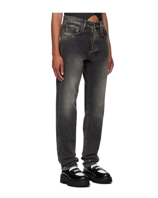 Moschino Gray Belt Loop Jeans