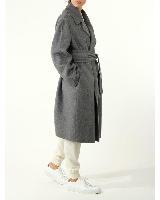 Max Mara Gray Lapel Coat