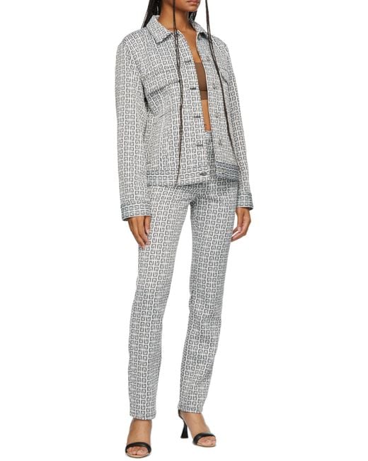 Givenchy Gray 4G Motif Pants