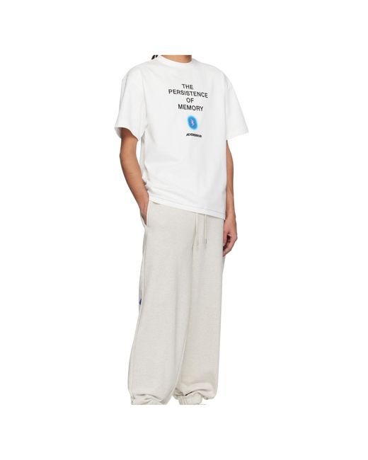 Adererror White Short-Sleeved T-Shirt for men