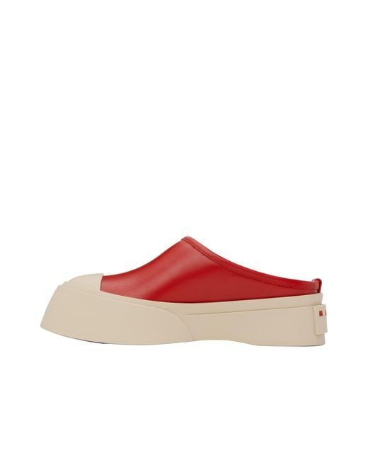 Marni Pablo Sabot Mules in Red | Lyst