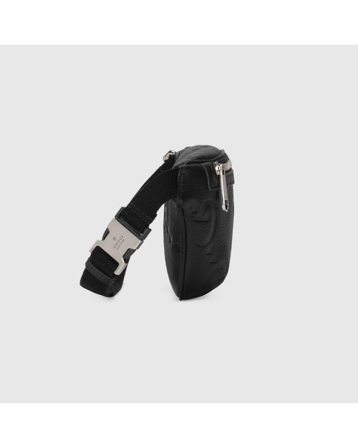 Gucci Black Jumbo Gg Small Belt Bag for men