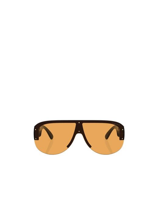 Versace Metallic Medusa Biggie Pilot-Frame Sunglasses for men
