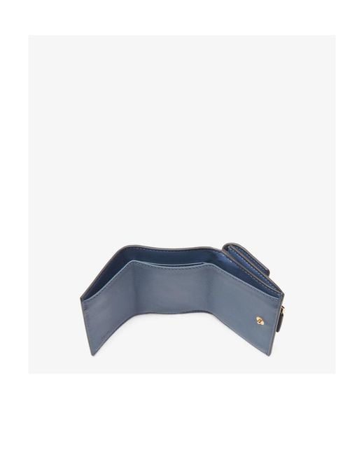 Fendi Blue Nappa Leather Wallet