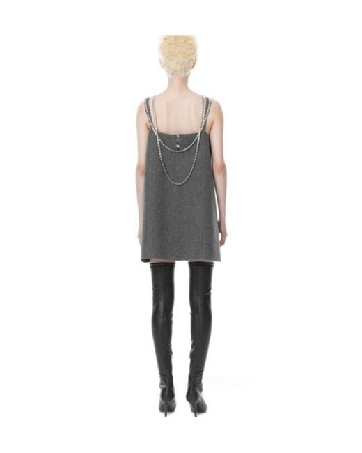 we11done Gray Sleeveless Dress