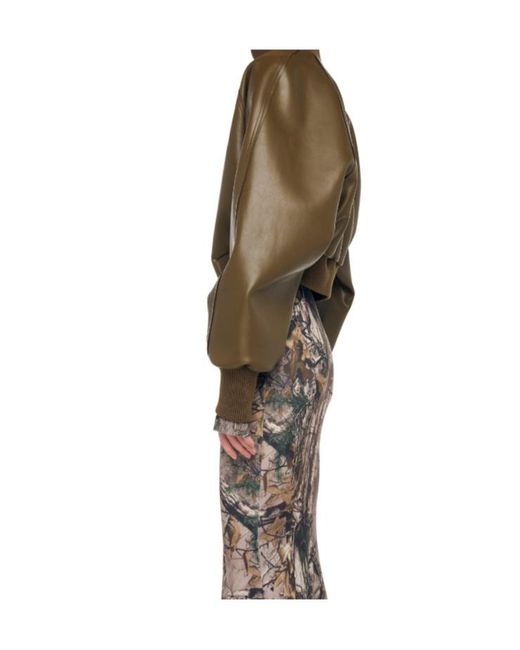Norma Kamali Brown Elastic Cuff Jacket
