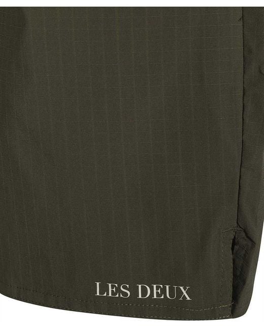 Les Deux Green Logo Shorts for men