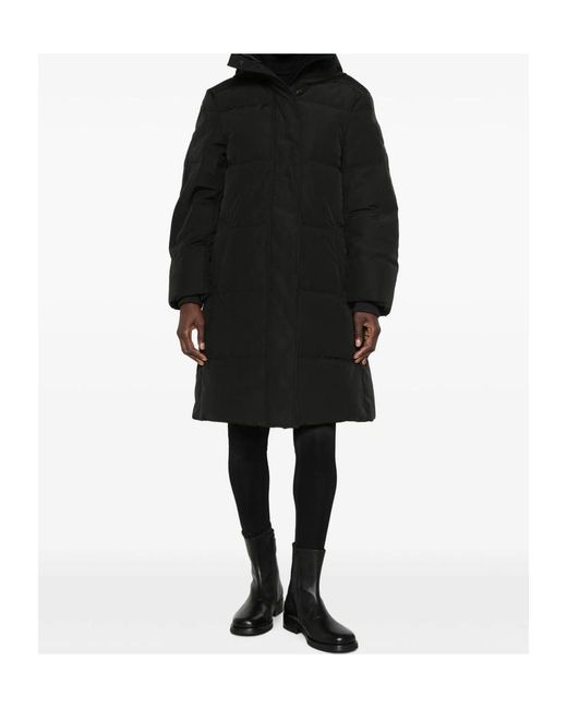 Canada Goose Black Hooded Padded Coat