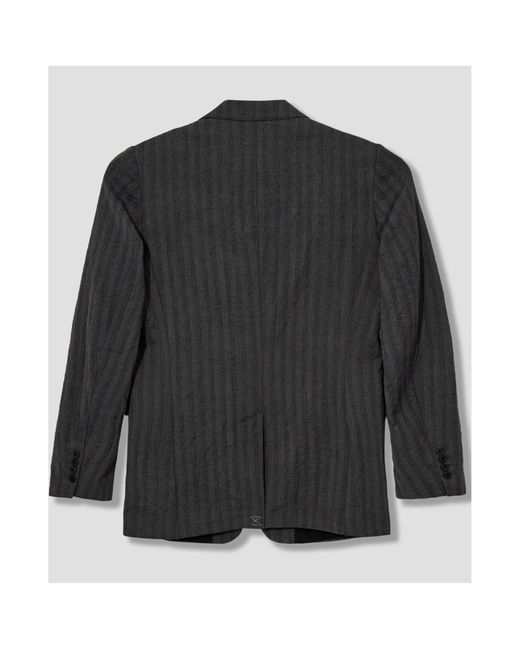 Dries Van Noten Black Striped Blazer for men
