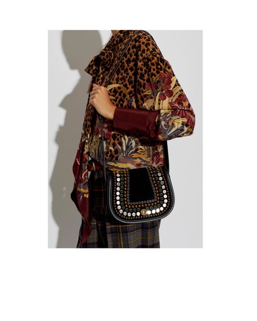 Etro Black Flap Shoulder Bag