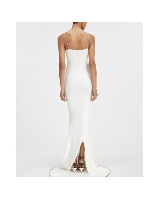 Jacquemus White Folded Mermaid Dress