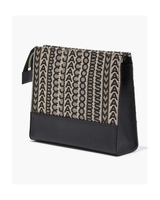 Marc Jacobs Black Monogram Embroidered Travel Pouch