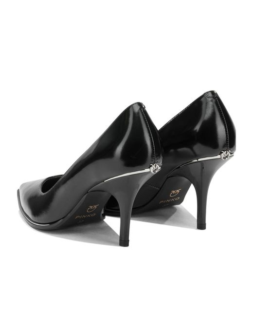 Pinko Black Pointed-Toe High Heels