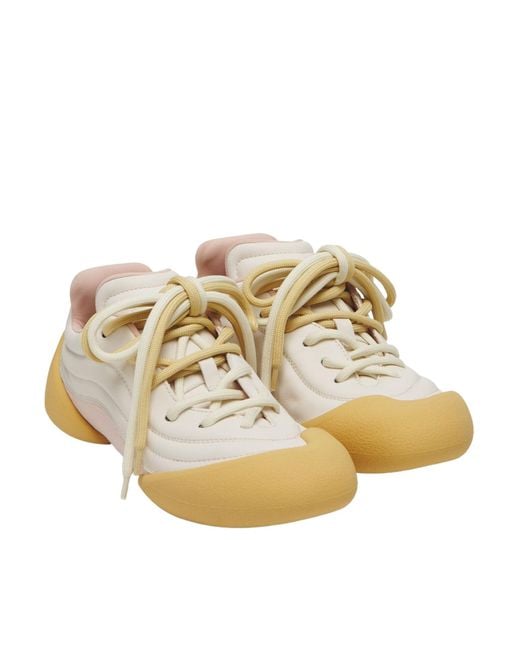 McQueen White Flexion Lace-Up Sneakers