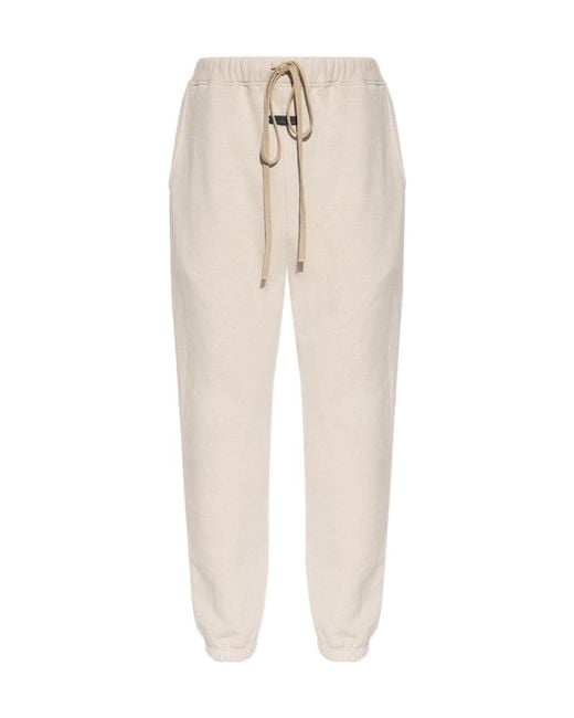 Fear Of God Natural Drawstring Straight Leg Trousers for men