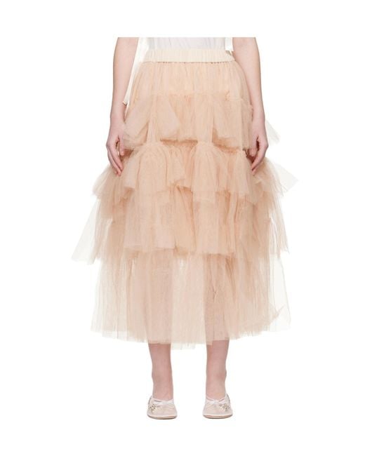 Simone Rocha Natural Ballet Skirt