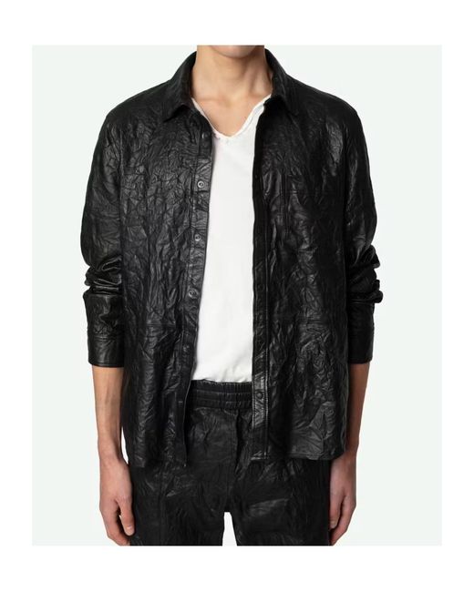 Zadig & Voltaire Black Serge Shirt for men