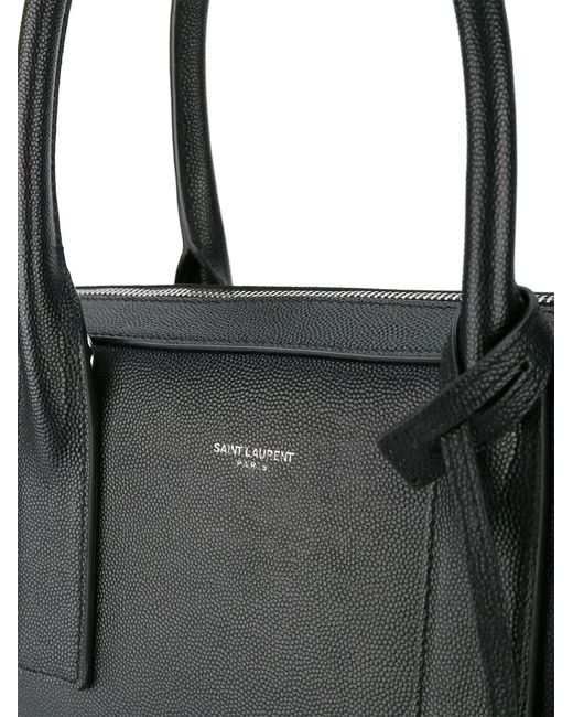 Saint Laurent Black Small Museum Briefcase for men