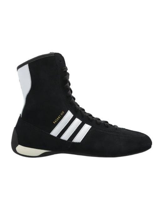 Adidas Originals Black Rasant Lace-Up Mid Sneakers